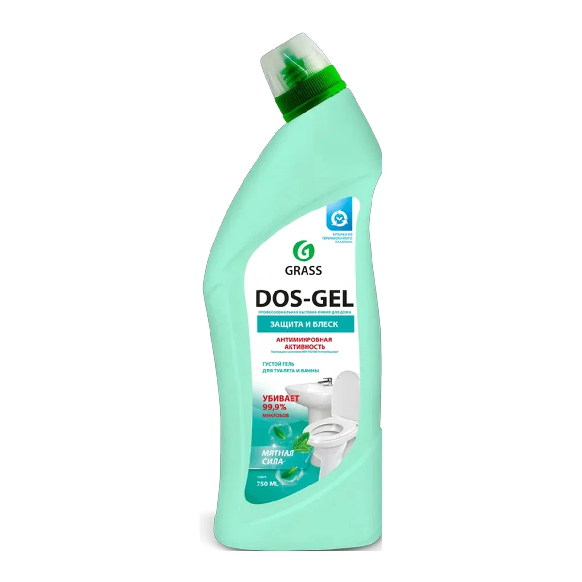 Гель для туалета и ванны GRASS DOS GEL Мятная Сила 750 мл