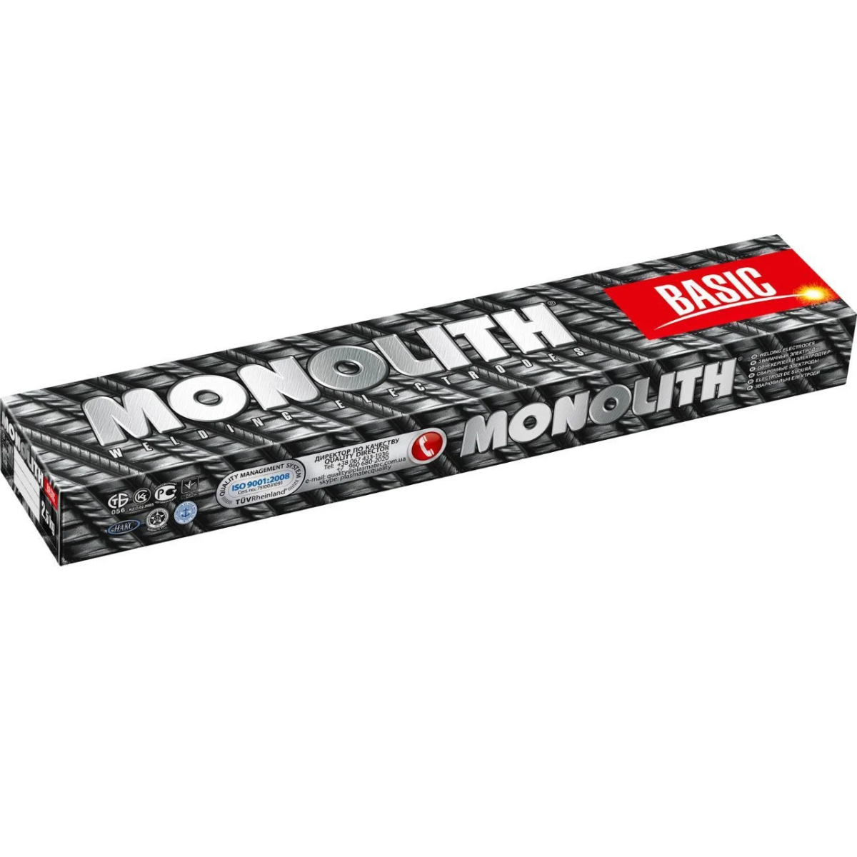 Электроды УОНИ-13/55 д-2,5 Плазма ТМ Monolith (2,5кг/1уп)
