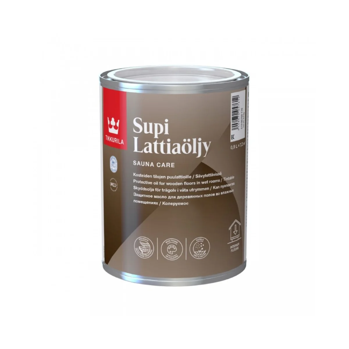 Масло защитное TIKKURILA SUPI LATTIAÖLJY для пола 0,9л