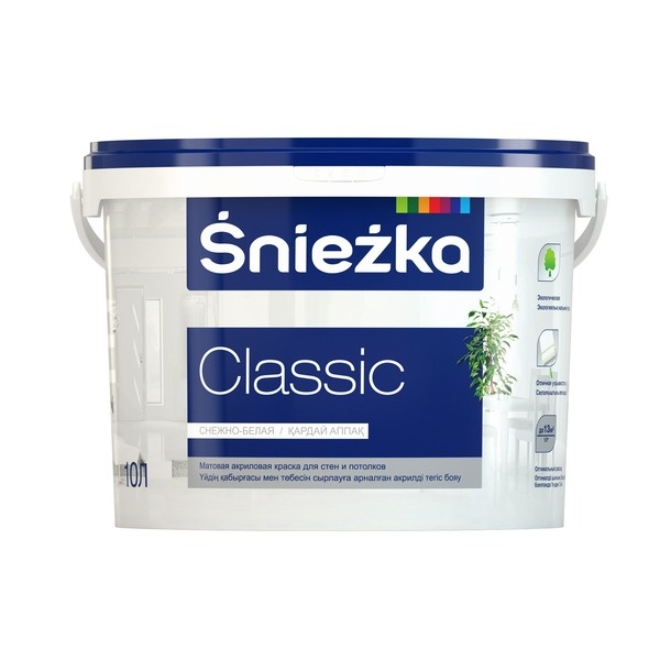 Краска Sniezka Classic белая 5 л