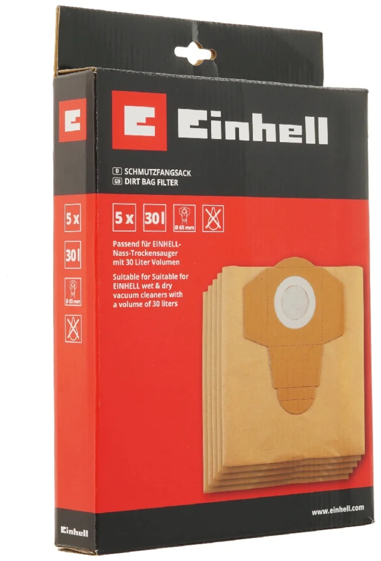 Мешки для пылесоса в комплекте Einhell Dirt Bag Filter 30l (5 pcs.) (2351170)