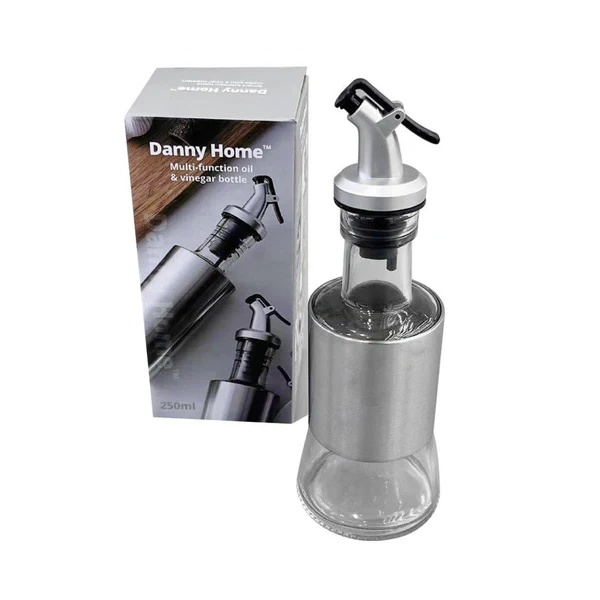 Бутылка DH Silver для масла и уксуса 250 мл 19,5х6,5 см стекло DH2556
