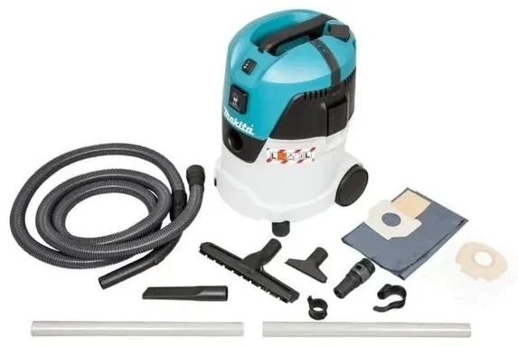 Пылесос Makita VC2512L (вл\сух), 1000 Вт, 3600 л\м, 210 мбар, 25 л, шланг 36 мм х 3.5 м, 8 кг, кор, 