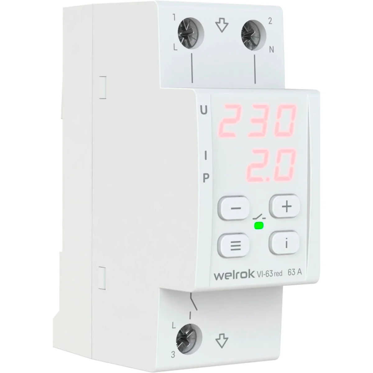 Реле напряжения с контролем тока Welrok VI-63