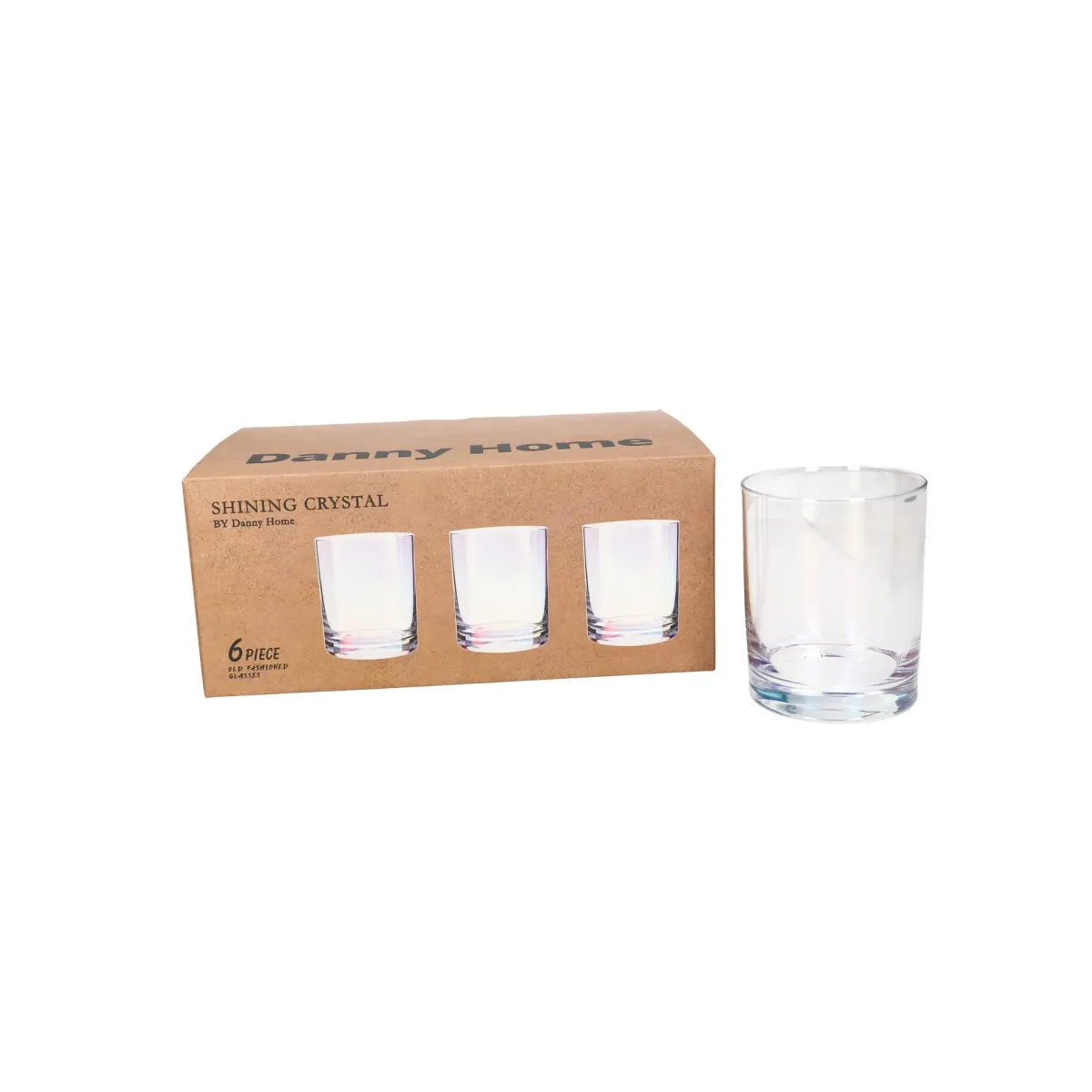 Набор стаканов DH Shining Crystal 410 мл 6 шт. низкие CB13-01