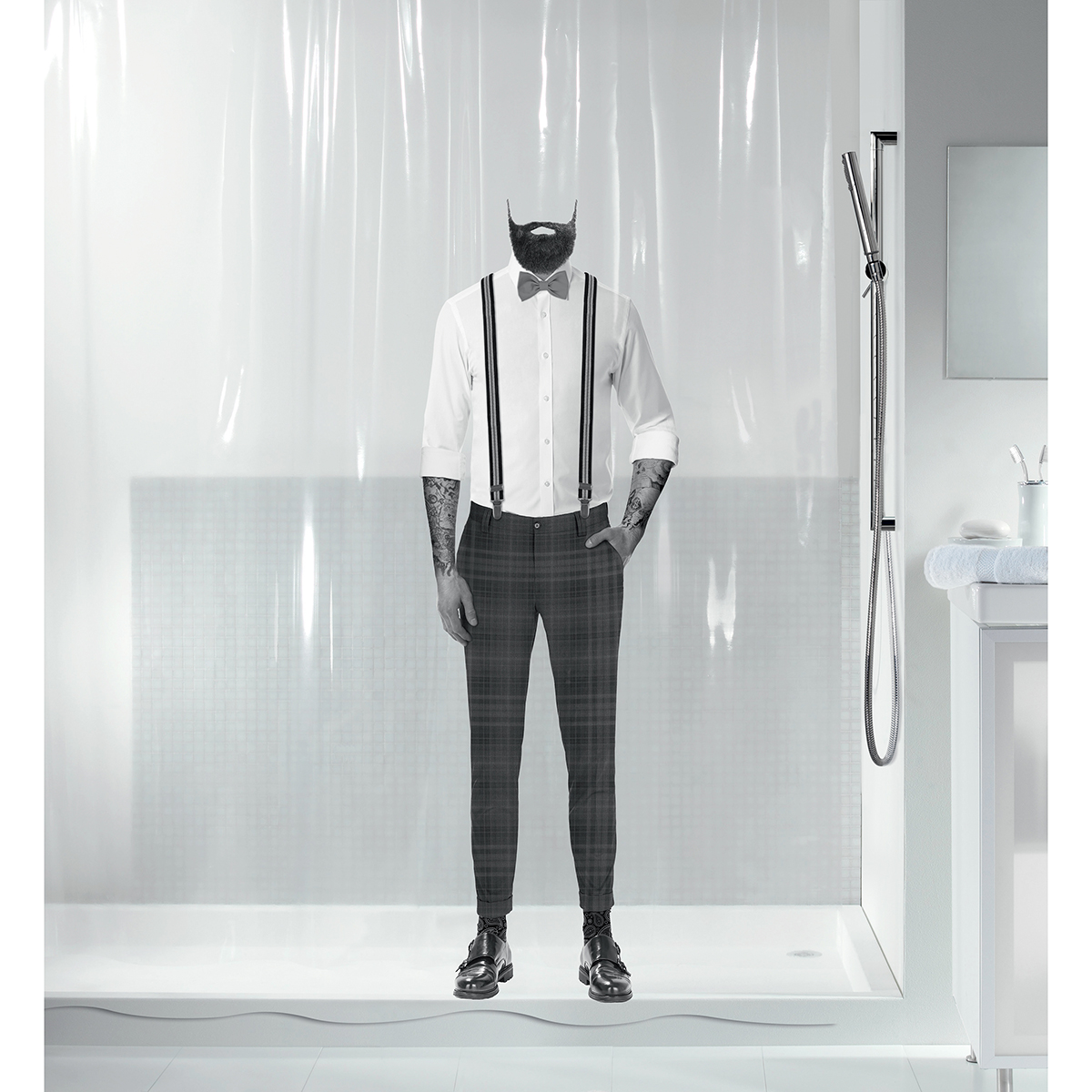 Штора для ванной Spirella DANDY 180х200 см Peva 10.20151