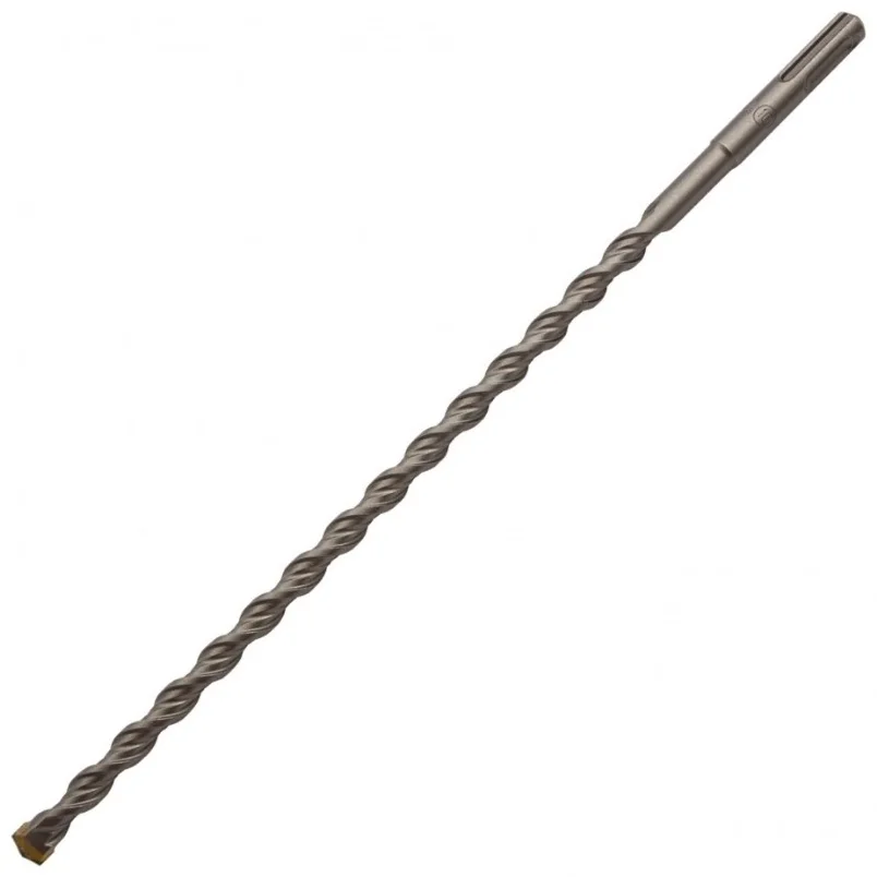 Бур по бетону, двойная спираль, Cobalt W-tip, 12x210 мм, SDS PLUS// Denzel