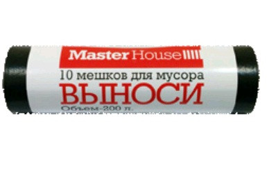 Мешки для мусора ВЫНОСИ 200 л 10 шт плотность 25 микрон 60358