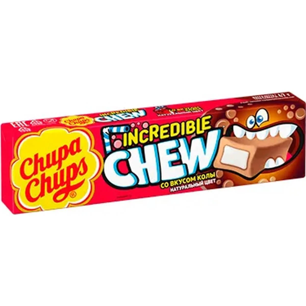 Chupa Chups Конфета жевательная Incredible Chew Кола 47гр