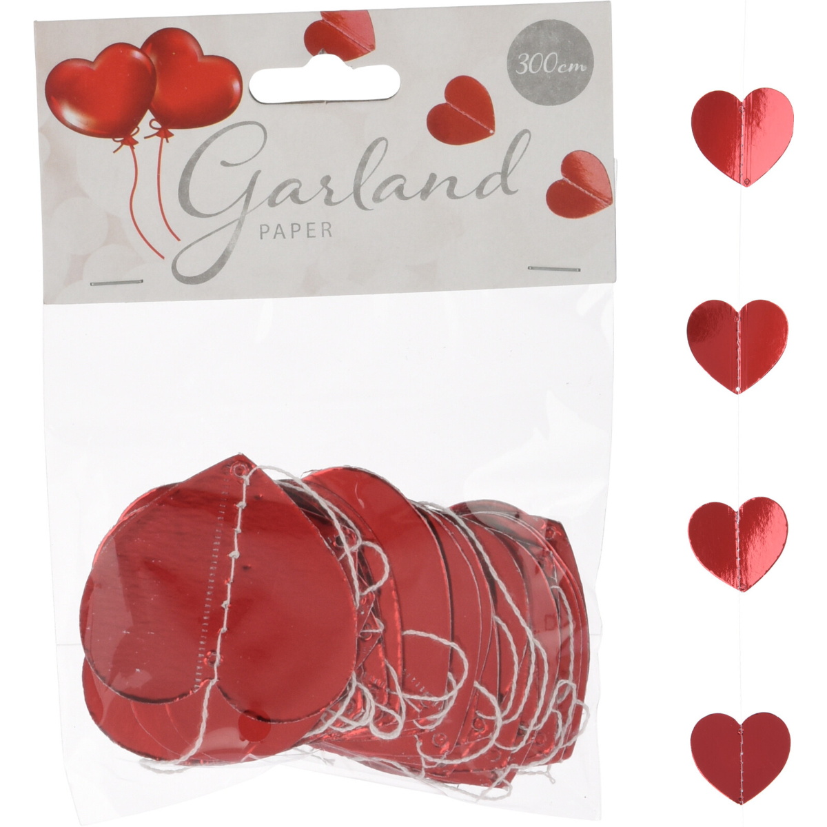 Гирлянда праздничная HEARTSHAPE 300 см 491007740 К