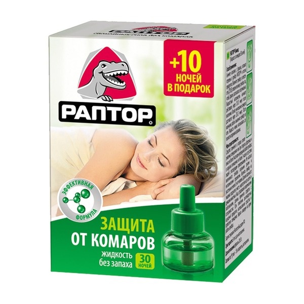 Жидкость РАПТОР от комаров 30 ночей G9560
