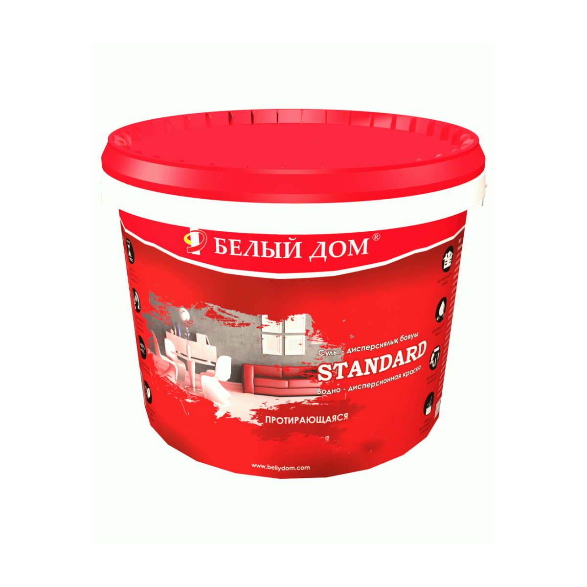 Краска акриловая Белый Дом STANDARD 1,5 кг