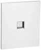 Розетка телефонная RJ11 с/у б/рамки QUATTRO ARCTIC WHITE UNIT (10)