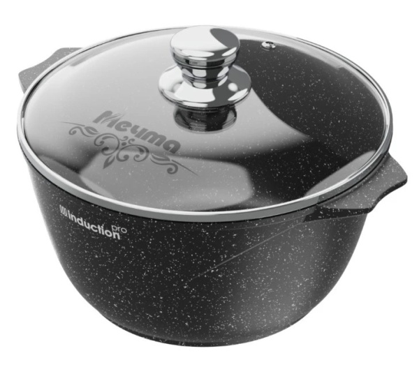 Кастрюля Мечта Гранит 4 л а/п Blaсk Induction Pro ст/кр 44802И