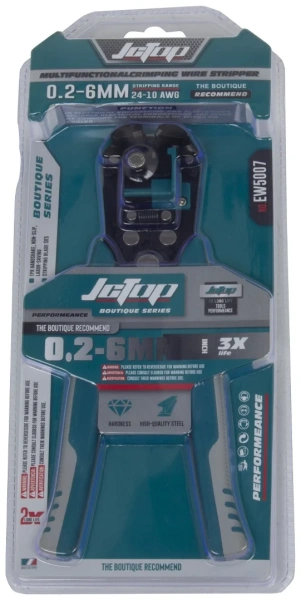 Клещи обжимные JcTop EW5007, 0,2-6мм (PRC)