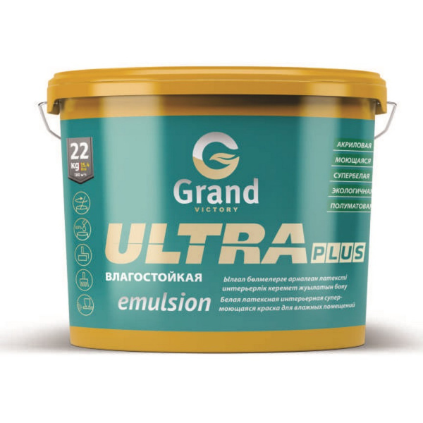 Краска акриловая в/д Grand Victory "ULTRA plus emulsion" 22 кг
