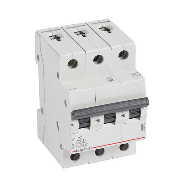 Автомат Legrand RX3 ВА 3Р С 50А 4,5ka 419713