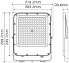 Прожектор светодиодный VT/RONA/100W/SMD/6000K/IP65/LED FLOODLIGHT