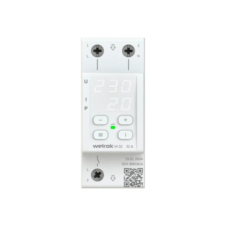 Реле напряжения с контролем тока Welrok VI-32