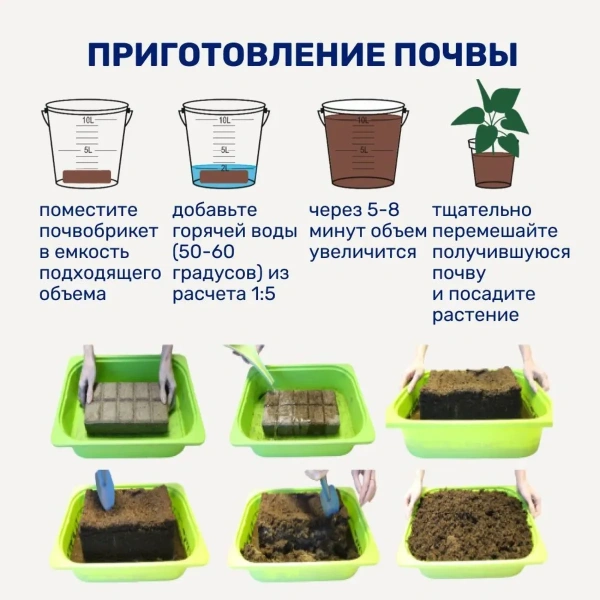 Почвобрикет БиоМастер Универсальный, 5л