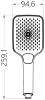 Лейка для душа GROSS AQUA Level 3 режима GA23219