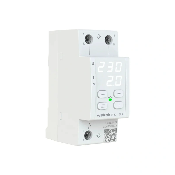 Реле напряжения с контролем тока Welrok VI-32