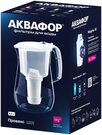 Водоочиститель Кувшин Аквафор  Прованс А5 модель Р140А5FM (белый) арт.519168