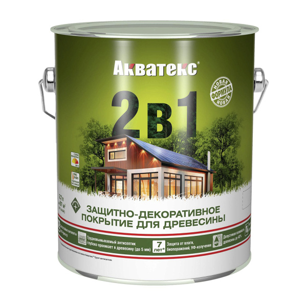 Текстурное покрытие - Акватекс (2,7 л) - орех