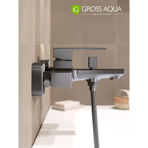 Смеситель в/д GROSS AQUA 2510880GM Грани (Edge), кор. нос