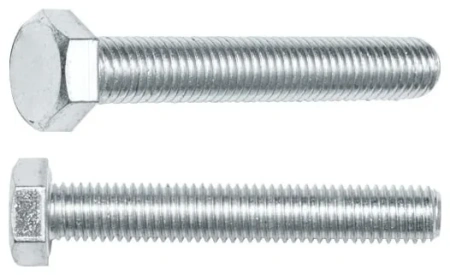 Болт М6х60 мм шестигр., цинк, кл.пр. 5.8, DIN 933 (10 шт в зип-локе) STARFIX