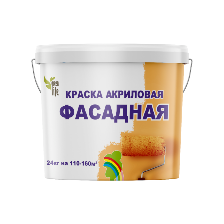Краска Радуга "Фасадная" акриловая для фасадов и интерьеров 24кг.
