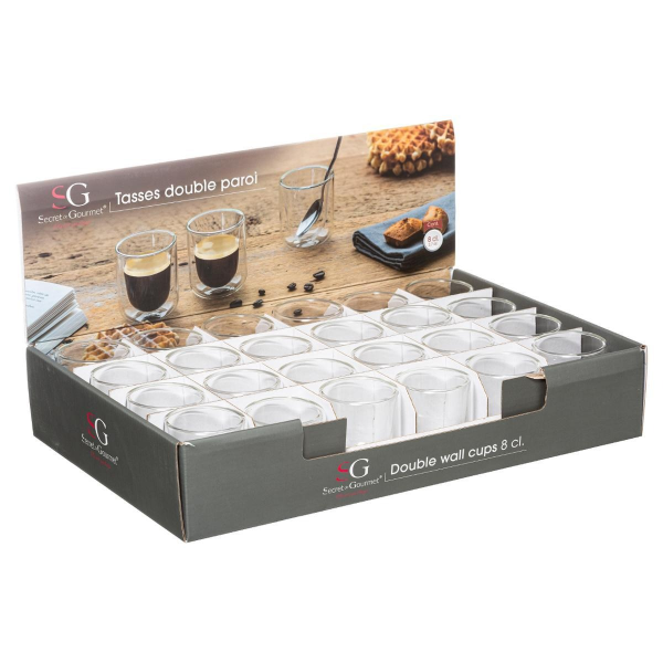 Стакан SG с двойным стеклом 80 мл 154365