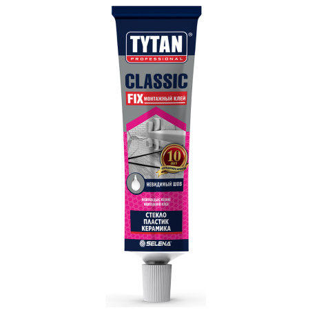 Клей Tytan CLASSIC FIX 100мл монтажный бесцветный