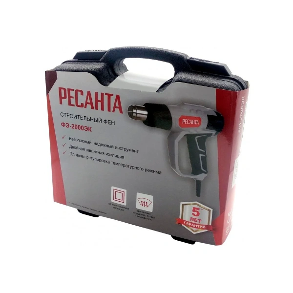 Фен строительный ФЭ-2000ЭК Ресанта