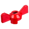 Ручка-бабочка усиленная, для крана КРАСНАЯ, 1/2"-3/4", MP-У