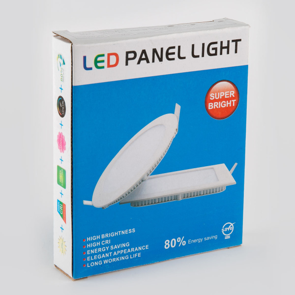 Светильник LED внутренний 6W квадратный 6500К