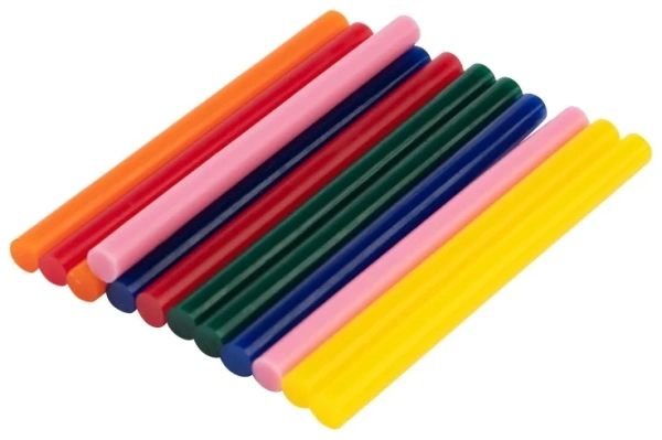 Стержни клеевые d=7,4 мм, L=100 мм, цветные (упак. 12 шт.) (блистер) REXANT