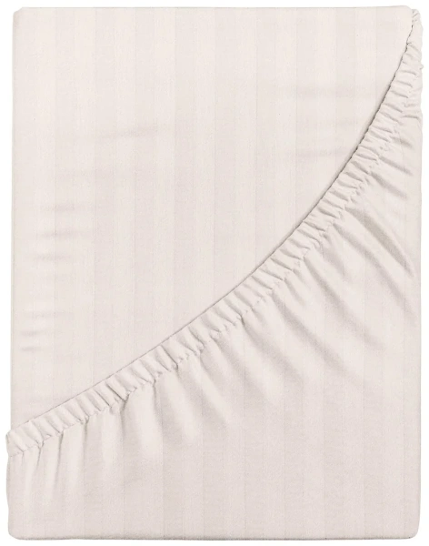 Простыня Verossa Stripe на резинке 200х200х30см борт 30 Antique White 925746