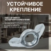 Гайка М10 барашковая, цинк, DIN 315 (4 шт в зип-локе) STARFIX
