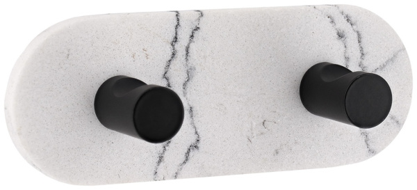 Крючок для ванной комнаты Tendance MARBLE 3,5х12х4,5 см двойной  9079602