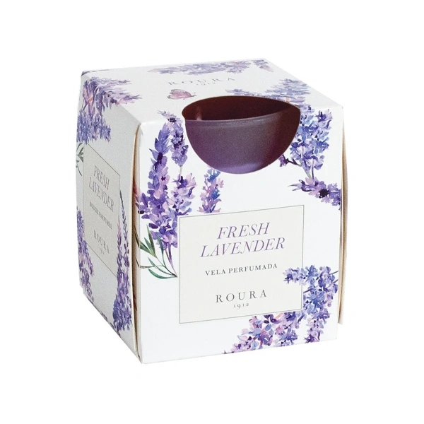 Аромасвеча ROURA в стакане Лаванда 8,5х7 см (FRESH LAVENDER) Испания