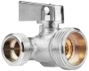 Кран шаровой трёхпроходной для бытовой техники 1/2"х3/4"х1/2" в/н/н, ник.лат.COMPACT,ГОСТ,MASTERPROF