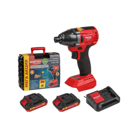Гайковерт/винтоверт ударный аккум.WORTEX CWR 0118 в чем. ALL1 XLT SET БЕСЩЕТ., 18 В, 160 Н*м, арт.03