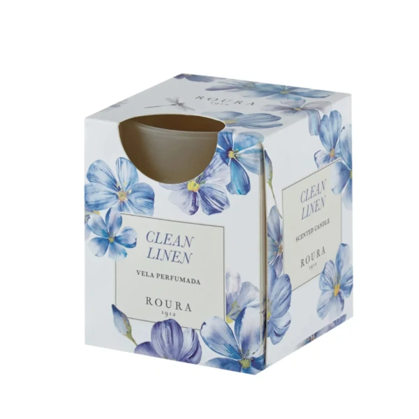 Аромасвеча ROURA в стакане Свежесть 8,5х7 см (CLEAN LINEN) Испания