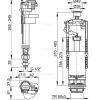 Арматура alca Чехия ниж/п  арт.SA2000S 1/2" CHROM