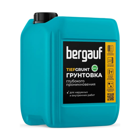Грунтовка Bergauf глубокого проникновения TIEFGRUNT универсальная, 5 л