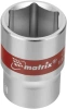Набор торцевых головок 1/4", 6 гранные, CrV, 4-13мм, 10 штук// Matrix