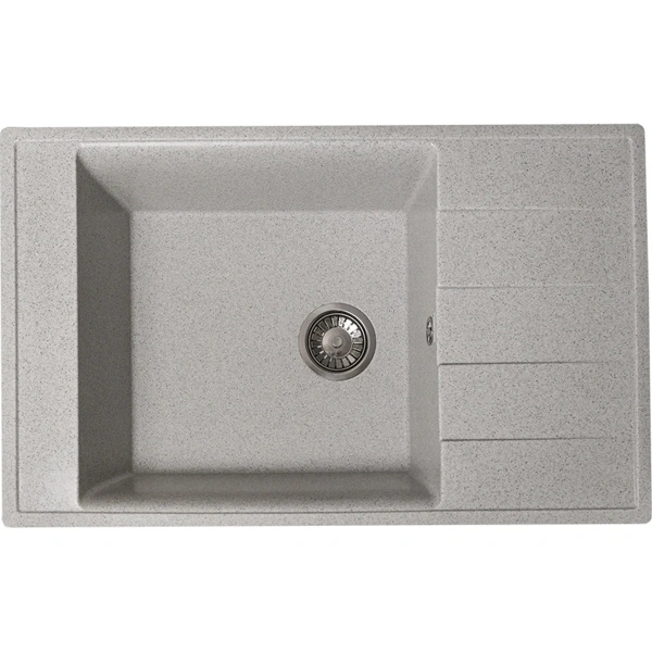 Кухонная мойка GranAlliance G-43, серый,прямоугольная:805х500х205 мм