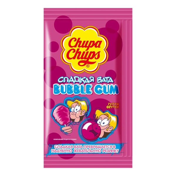 Chupa Chups Сладкая вата Bubble Gum Тутти Фрутти 11гр