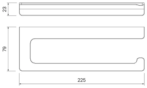 Держатель для туалетной бумаги IDDIS Slide  без крышки SLISC00i43
